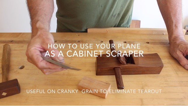 using your plane as a cabinet scraper